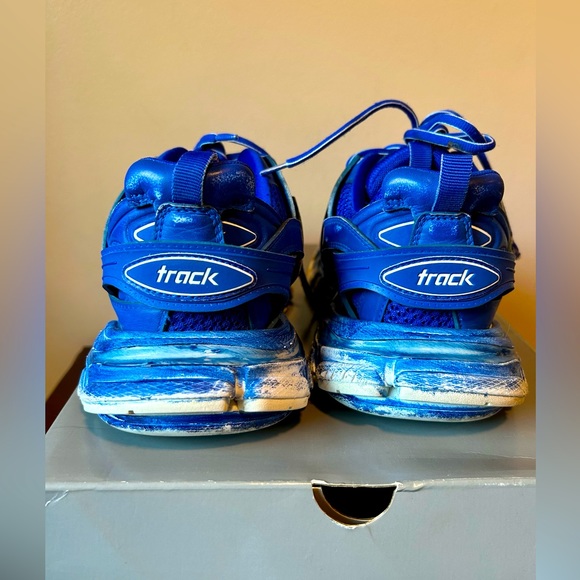 Balenciaga Faded Blue Track Sneakers - Picture 4 of 9